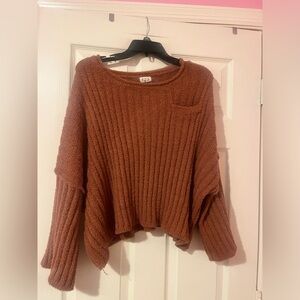 POL Women's Clothing Cozy Chenille Slouchy Berber Sweater Blanket Soft Pullover